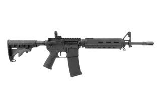 Spikes Tactical AR-15 with Magpul furniture, black.